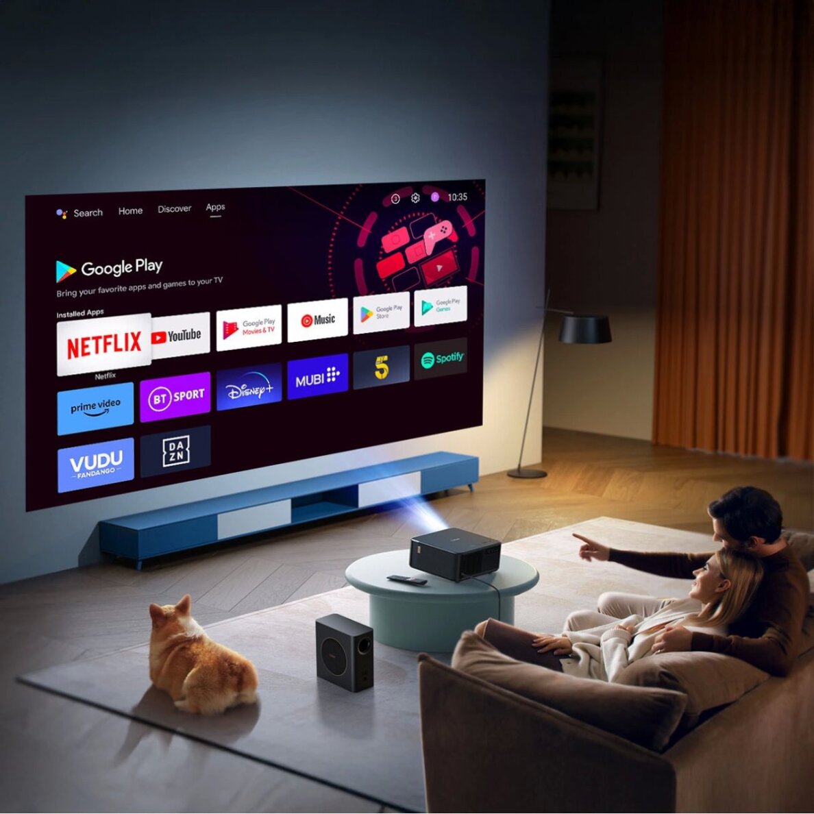 Projektorius Yaber K2s Pro LCD FullHD 1080p su JBL garsiakalbiais ir žemų dažnių garsiakalbiu – juodas 8 Projektorius Yaber K2s Pro LCD FullHD 1080p su JBL garsiakalbiais ir žemų dažnių garsiakalbiu – juodas 8