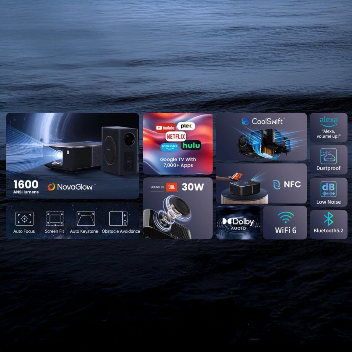 Projektorius Yaber K3 Pro LCD FullHD 1080p su JBL garsiakalbiais ir žemų dažnių garsiakalbiu – juodas 16 Projektorius Yaber K3 Pro LCD FullHD 1080p su JBL garsiakalbiais ir žemų dažnių garsiakalbiu – juodas 16