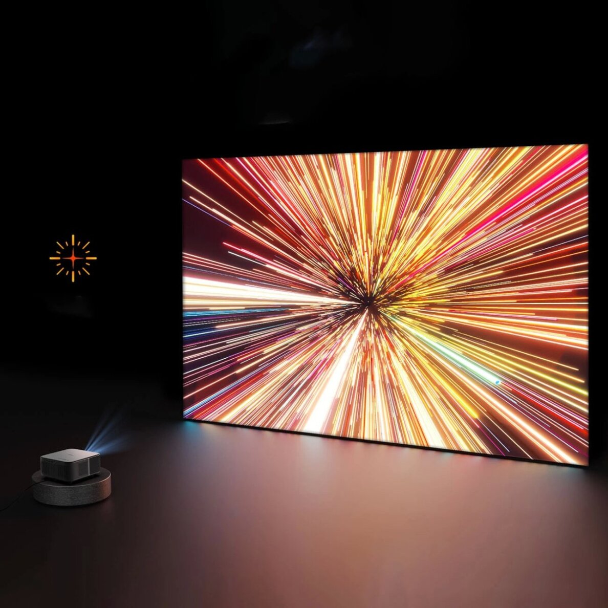 Projektorius Yaber K3 Pro LCD FullHD 1080p su JBL garsiakalbiais ir žemų dažnių garsiakalbiu – juodas 27