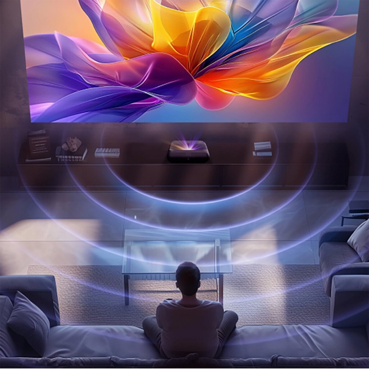 Projektorius Yaber K300s Multimedia Laser RGB FullHD 1080p su JBL garsiakalbiais – juodas 23