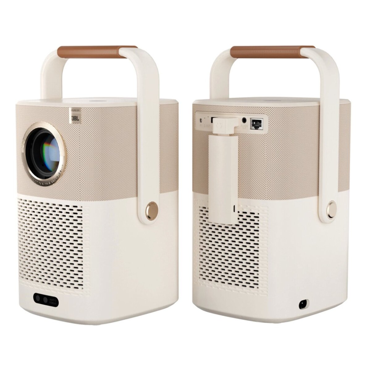 Projektorius Yaber T2 Plus LCD FullHD 1080p su JBL garsiakalbiais – smėlinis 1