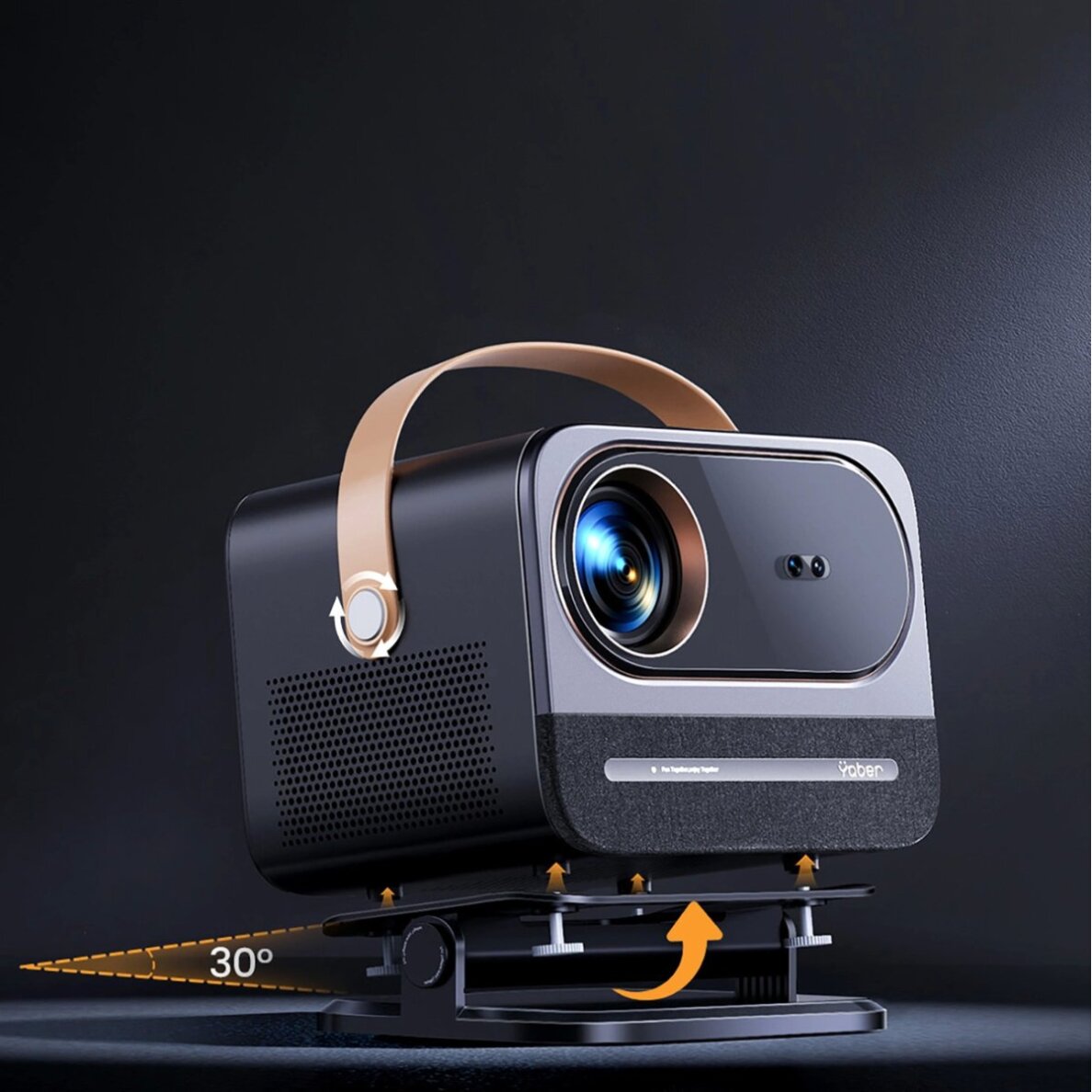 Projektorius Yaber U12 LCD FullHD 1080p su stereo garsiakalbiais – juodas 13