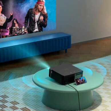 Projektorius Yaber K2s LCD FullHD 1080p su JBL garsiakalbiais – juodas 1 Projektorius Yaber K2s LCD FullHD 1080p su JBL garsiakalbiais – juodas 1