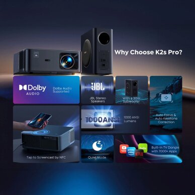 Projektorius Yaber K2s Pro LCD FullHD 1080p su JBL garsiakalbiais ir žemų dažnių garsiakalbiu – juodas 10 Projektorius Yaber K2s Pro LCD FullHD 1080p su JBL garsiakalbiais ir žemų dažnių garsiakalbiu – juodas 10