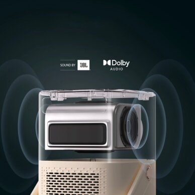 Projektorius Yaber T2 Plus LCD FullHD 1080p su JBL garsiakalbiais – smėlinis 11