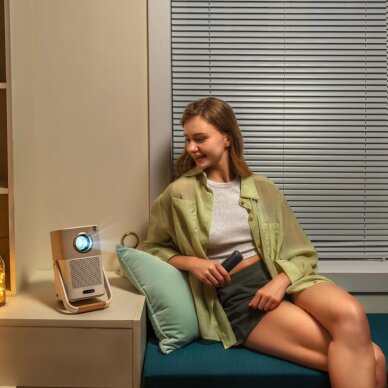 Projektorius Yaber T2 Plus LCD FullHD 1080p su JBL garsiakalbiais – smėlinis 14