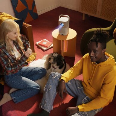 Projektorius Yaber T2 Plus LCD FullHD 1080p su JBL garsiakalbiais – smėlinis 15