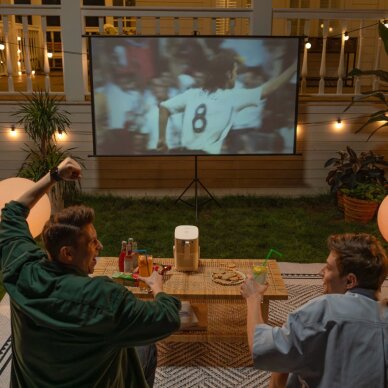 Projektorius Yaber T2 Plus LCD FullHD 1080p su JBL garsiakalbiais – smėlinis 19