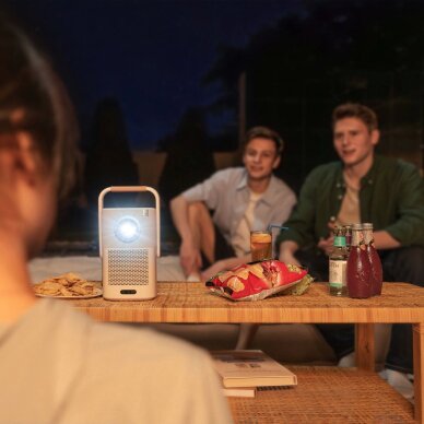 Projektorius Yaber T2 Plus LCD FullHD 1080p su JBL garsiakalbiais – smėlinis 20