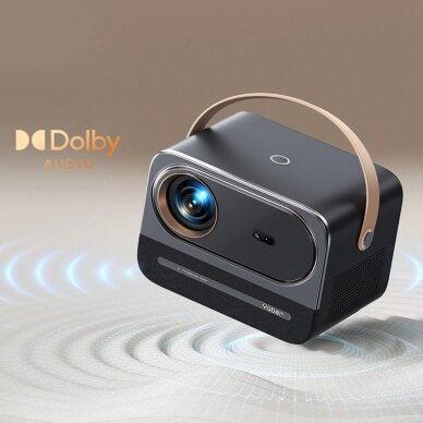 Projektorius Yaber U12 LCD FullHD 1080p su stereo garsiakalbiais – juodas 10