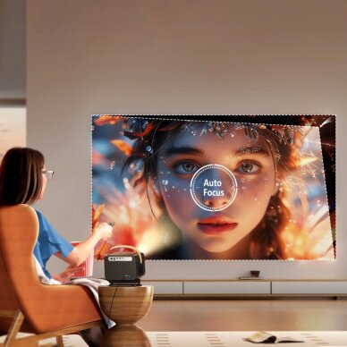 Projektorius Yaber U12 LCD FullHD 1080p su stereo garsiakalbiais – juodas 12