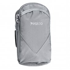 [Užsakomoji prekė] Yesido - Sports Armband (WB12) - with Velcro, for Phones, max 6.8" - Pilka