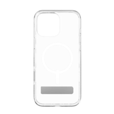 iPhone 16 Pro Max ZAGG Crystal Palace Snap dėklas su MagSafe ir kojele – skaidrus