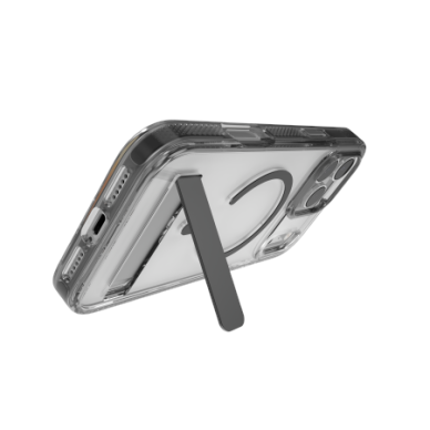 iPhone 17 Pro Max ZAGG Santa Cruz Snap KS MagSafe dėklas su stovu – skaidrus ir juodas 1 iPhone 17 Pro Max ZAGG Santa Cruz Snap KS MagSafe dėklas su stovu – skaidrus ir juodas 1