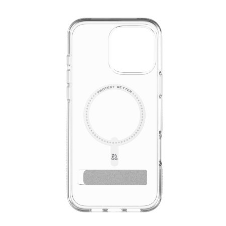 iPhone 16 Pro Max ZAGG Crystal Palace Snap dėklas su MagSafe ir kojele – skaidrus 1