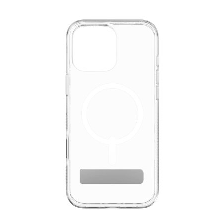 iPhone 16 Pro Max ZAGG Crystal Palace Snap dėklas su MagSafe ir kojele – skaidrus
